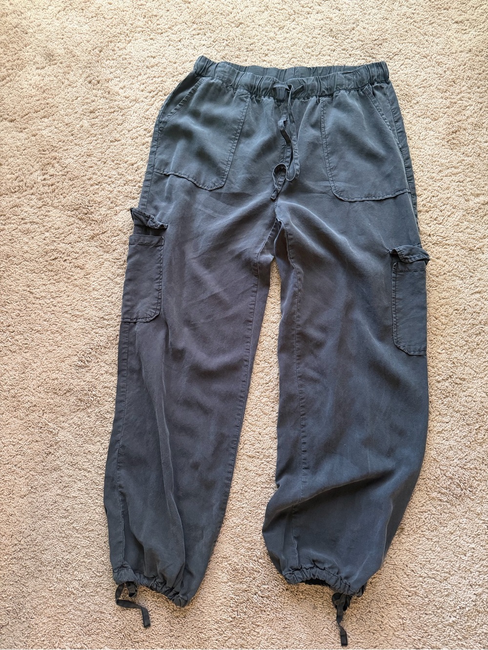 Thread & Supply Cargo Jogger Pants — Charcoal Gray